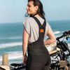 MotoGirl - Daisy Black Dungaree