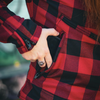 MotoGirl Jessie Flannel Jacket (Red)