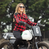 MotoGirl Jessie Flannel Jacket (Red)
