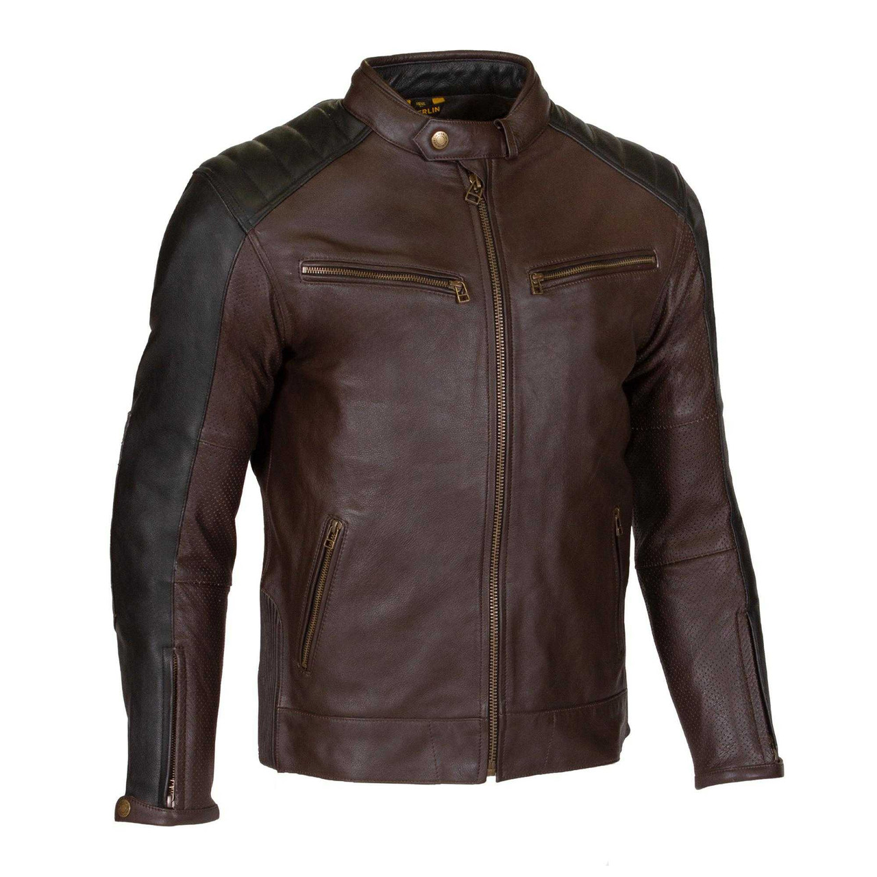 Merlin - Chase Brown Leather Jacket - Baffle Haus