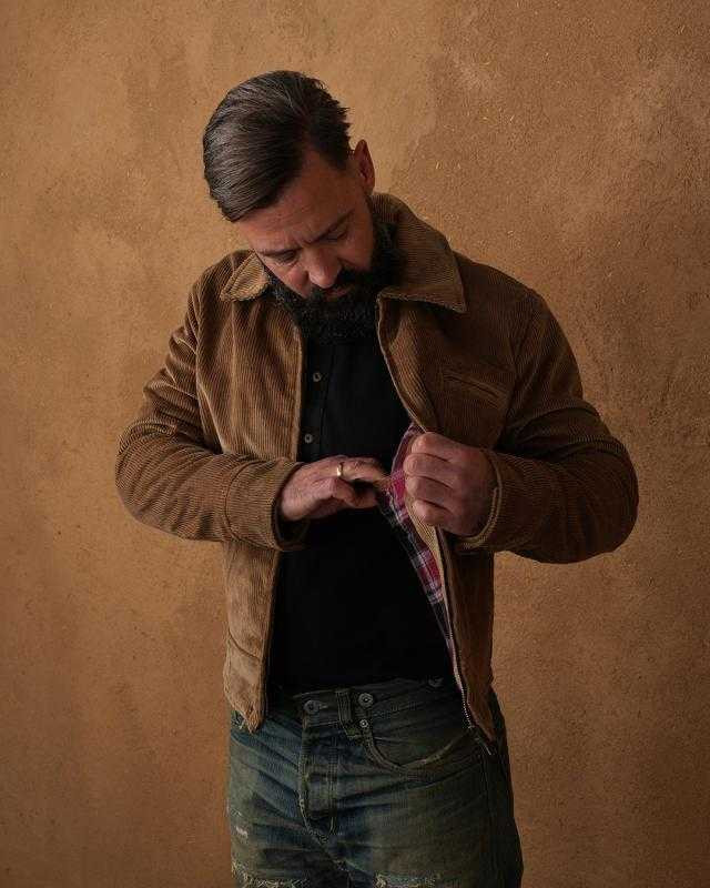 Pike Brothers 1932 Roadster Jacket - Light Brass Cord