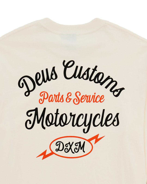 Deus Iota Long Sleeve Tee - Dirty White