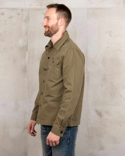 Pike Brothers 1967 Utility Shirt HBT - Olive