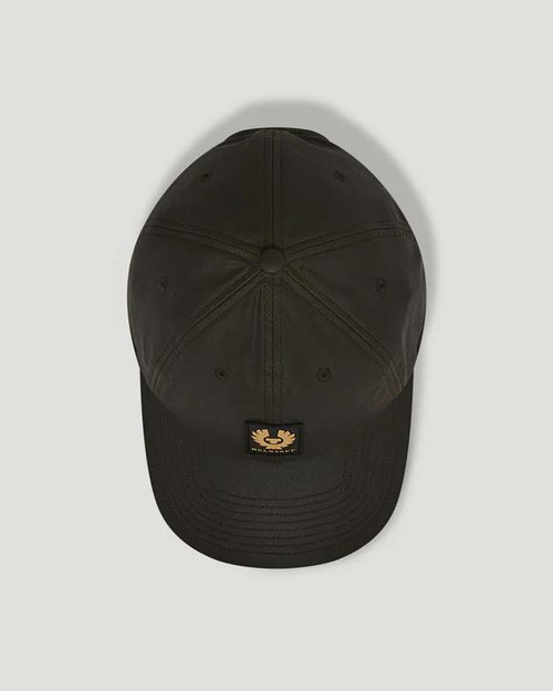 Belstaff Phoenix Wax Cotton Cap - Faded Olive