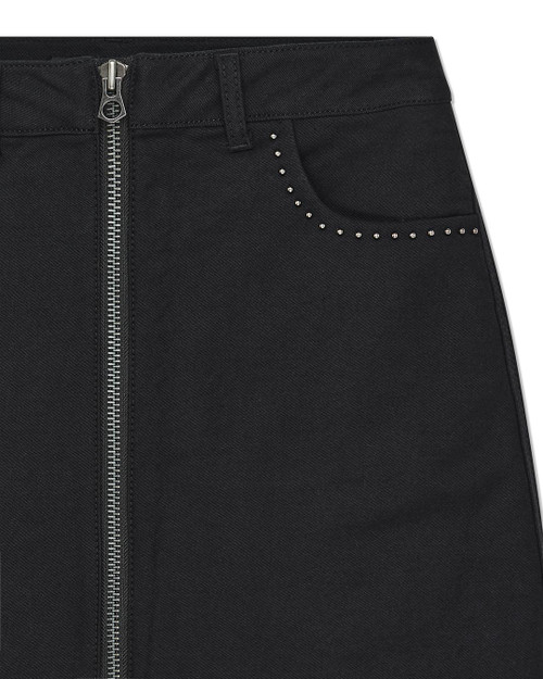 Deus Outlaw Zip Mini Skirt