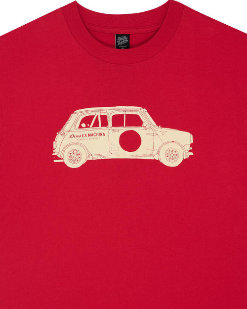 Deus Mini Tee - Lava Falls Red