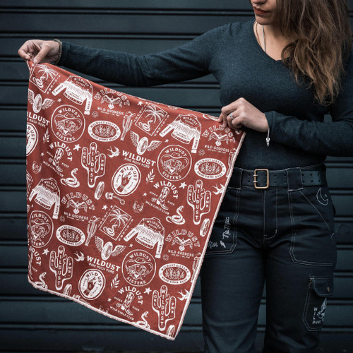 Wildust Sisters Western Red Moto Scarf