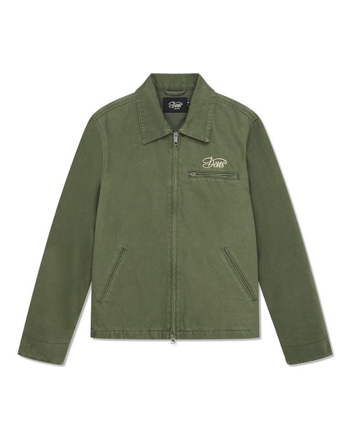 Deus Workwear Overdye Jacket - Cypress Green