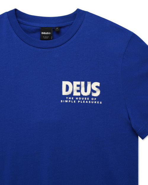 Deus Chromium Tee - Classic Blue