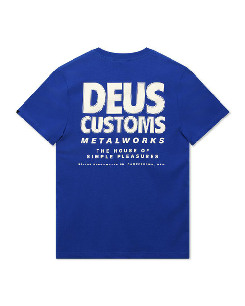Deus Chromium Tee - Classic Blue
