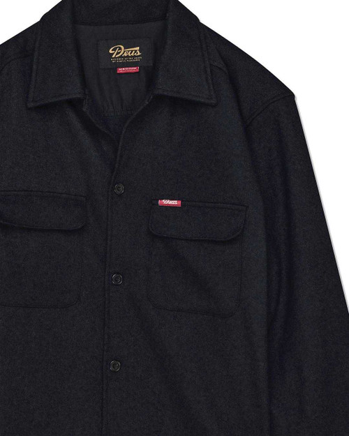 Deus Clayton Wool Shirt - Black