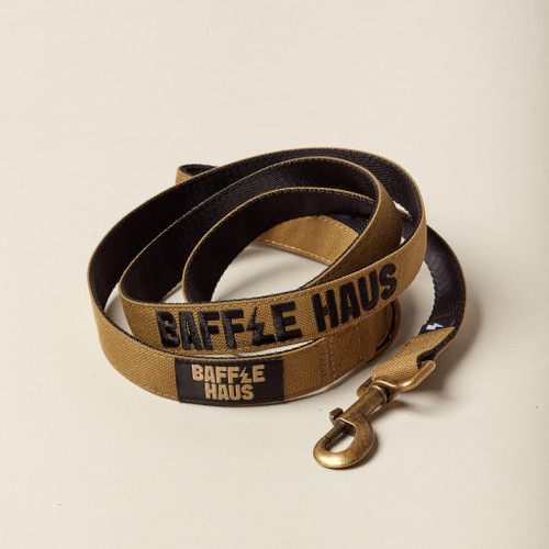Baffle Haus Dog Lead - Khaki