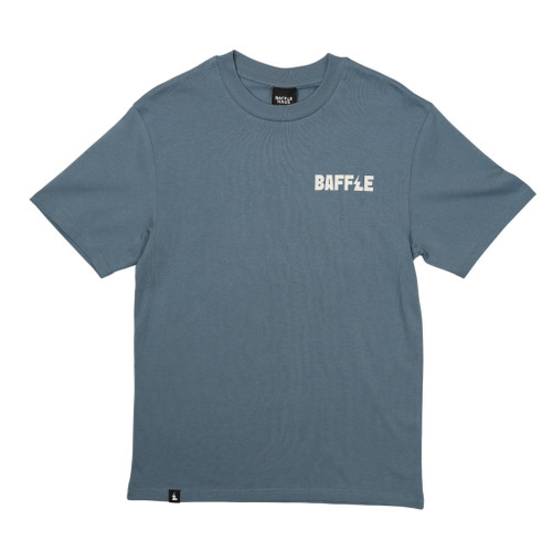 Baffle Haus Flags Tee - Coastal Blue