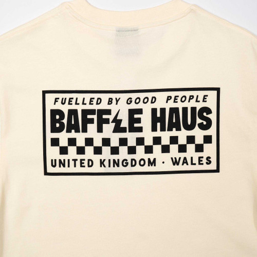 Baffle Haus Flags Tee - Soft Cream