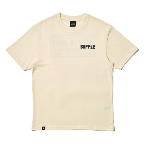 Baffle Haus Flags Tee - Soft Cream