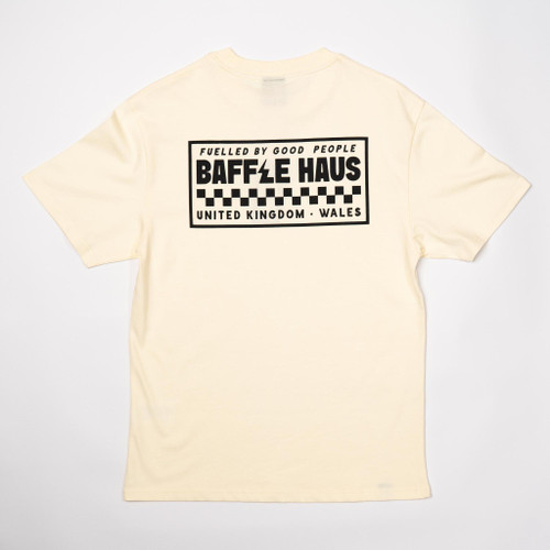 Baffle Haus Flags Tee - Soft Cream