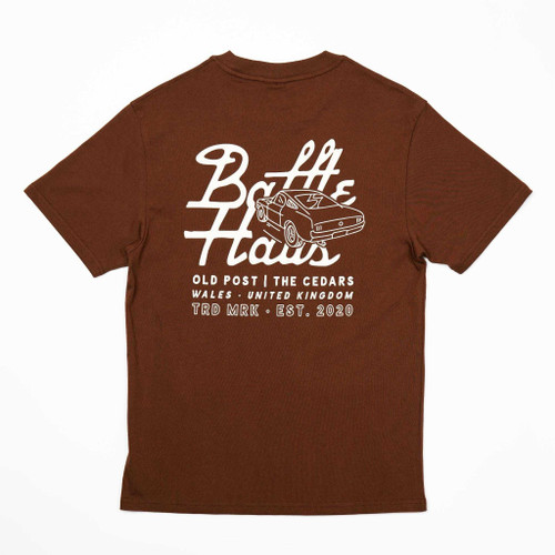 Baffle Haus Mustang Tee - Cocoa Brown