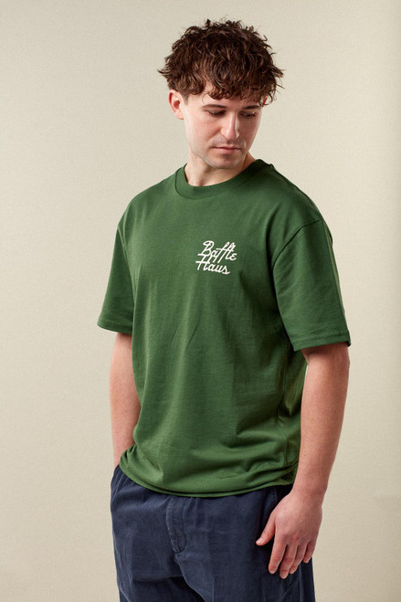 Baffle Haus Mustang Tee - Forest Green