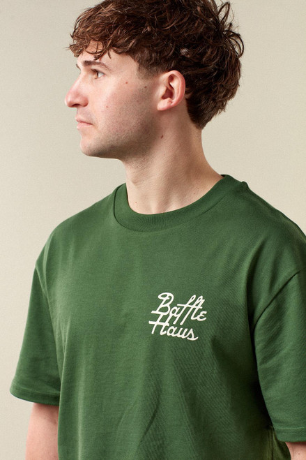 Baffle Haus Mustang Tee - Forest Green