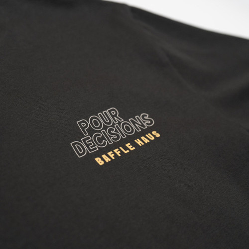Baffle Haus Pour Decisions Coffee Club Tee - Carb Grey