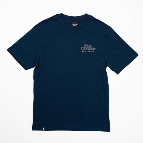 Baffle Haus Pour Decisions Coffee Club Tee - Royal Navy