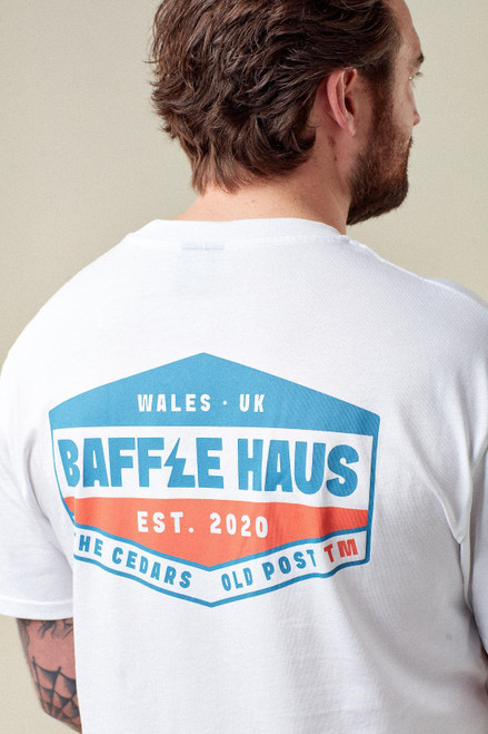 Baffle Haus Retro Tee - Crisp White