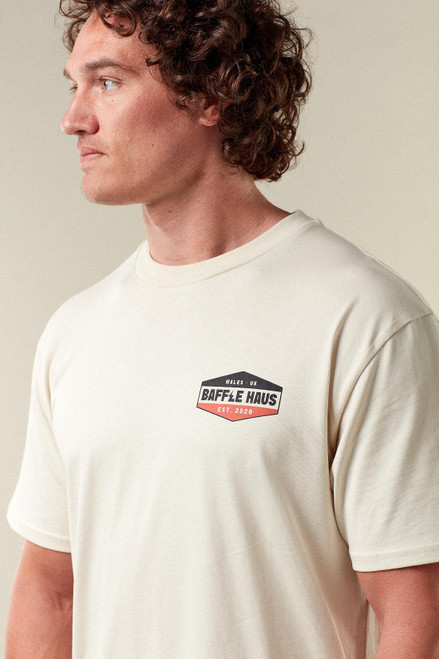 Baffle Haus Retro Tee - Vintage Cream
