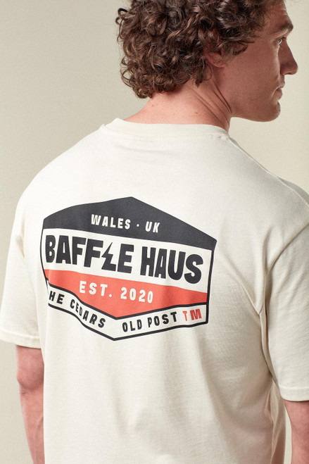 Baffle Haus Retro Tee - Vintage Cream