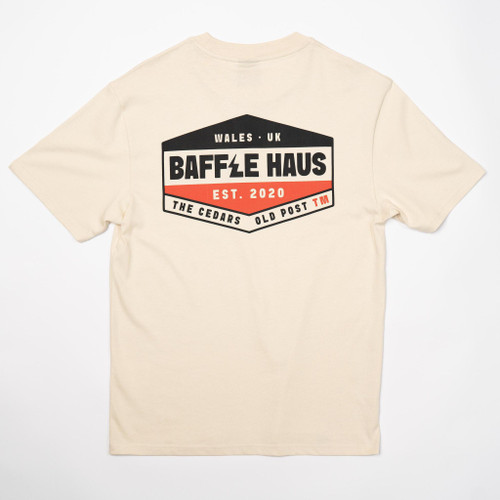 Baffle Haus Retro Tee - Vintage Cream