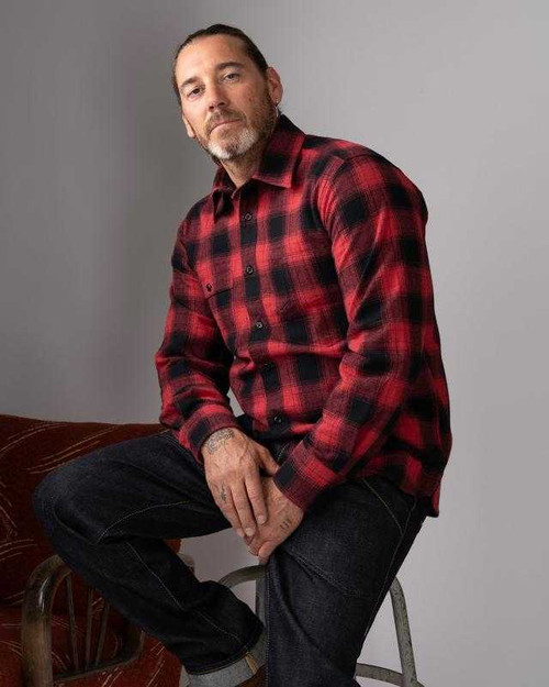Pike Brothers 1937 Roamer Shirt Red Check Flannel