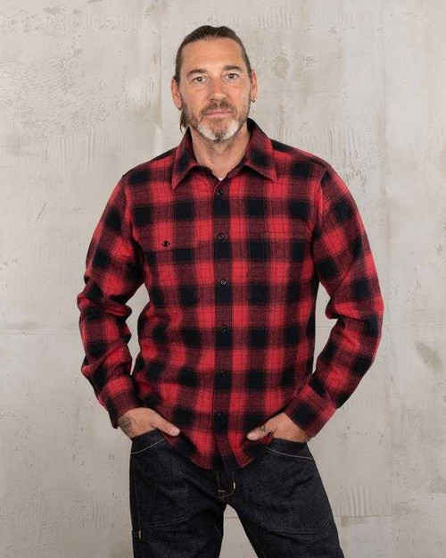 Pike Brothers 1937 Roamer Shirt Red Check Flannel