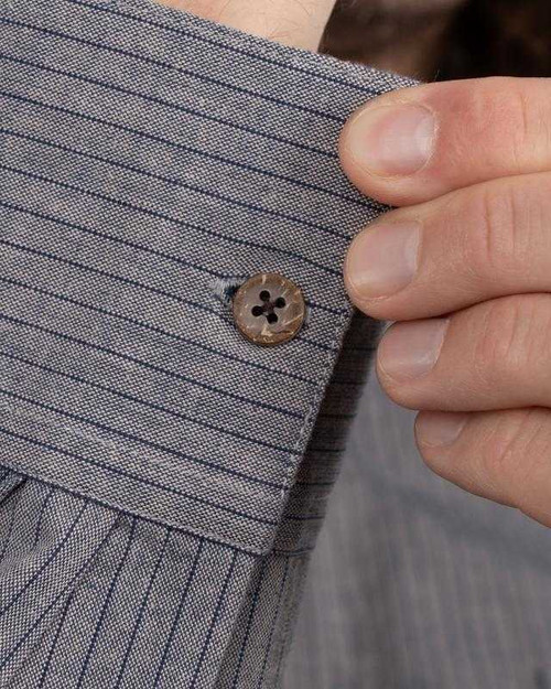 Pike Brothers 1923 Buccanoy Shirt Grey Striped Shirt