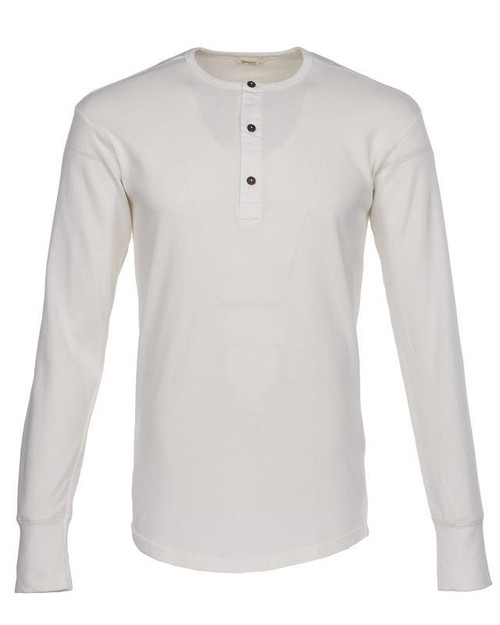 Pike Brothers 1927 Henley Shirt Ecru LS Tee