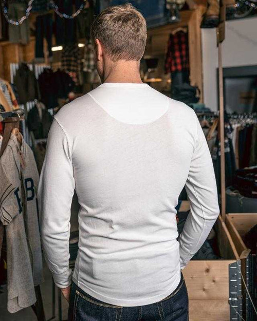 Pike Brothers 1927 Henley Shirt Ecru LS Tee