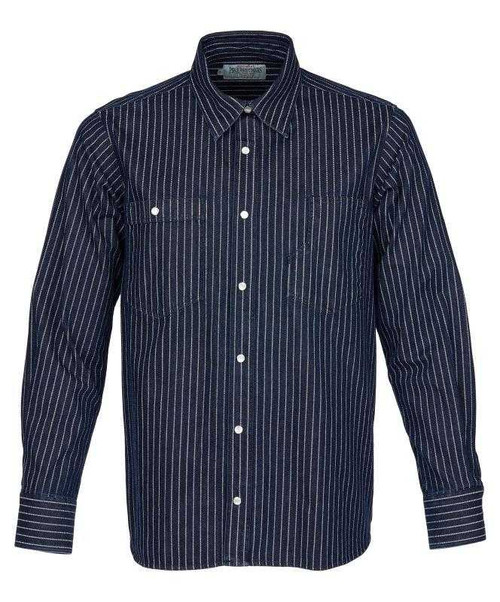 Pike Brothers 1937 Roamer Shirt Blue Wabash Denim Shirt