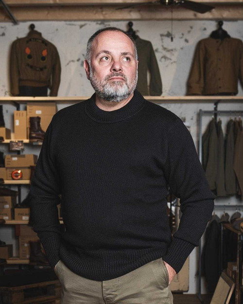 Pike Brothers 1941 USN Seaman Sweater Black Sweater