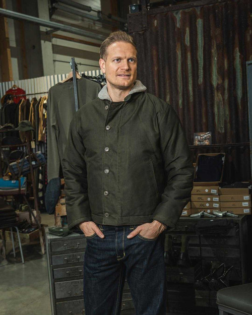 Pike Brothers 1944 N1 Deck Jacket Waxed Olive Jacket