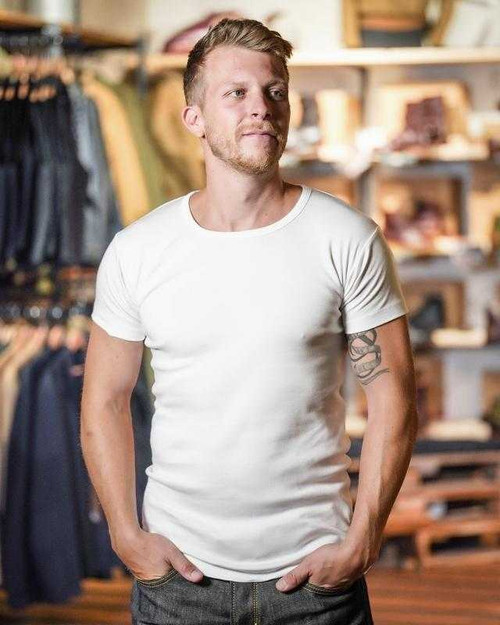 Pike Brothers 1947 Round Neck White Set (2Tees) T-Shirt Set