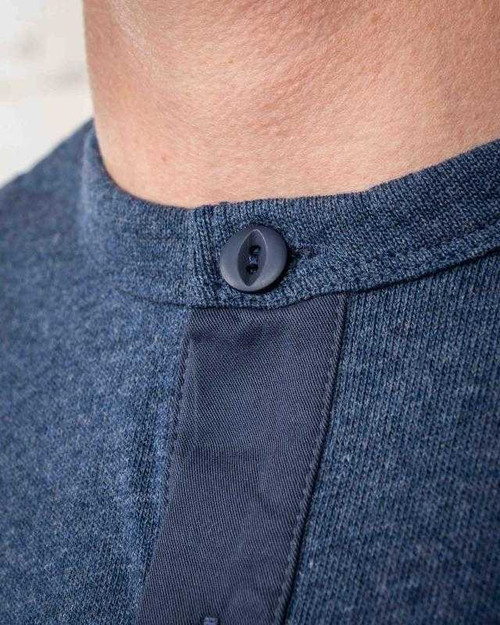 Pike Brothers 1954 Utility Shirt Indigo Melange LS Tee