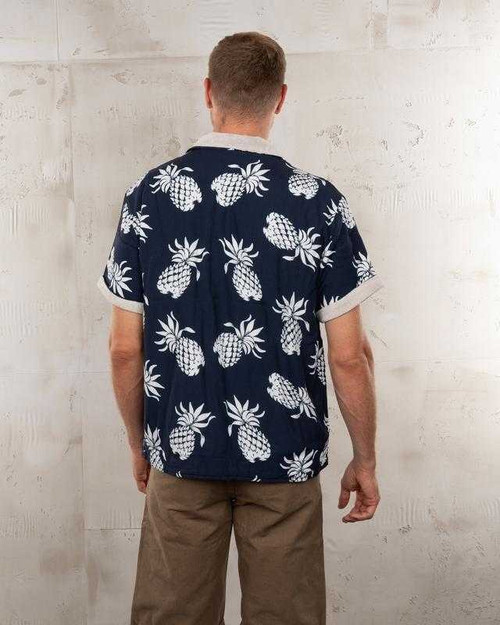 Pike Brothers 1961 Cabana Shirt Entrega Blue Shirt