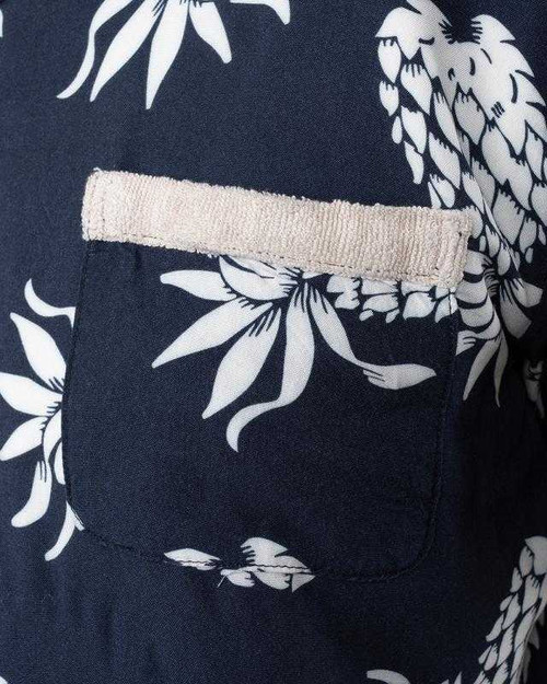 Pike Brothers 1961 Cabana Shirt Entrega Blue Shirt