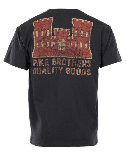 Pike Brothers 1969 Red Castle Logo Sports Tee