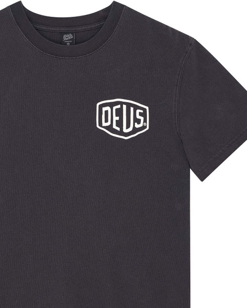 Deus Shield Garment Dyed Tee - Black