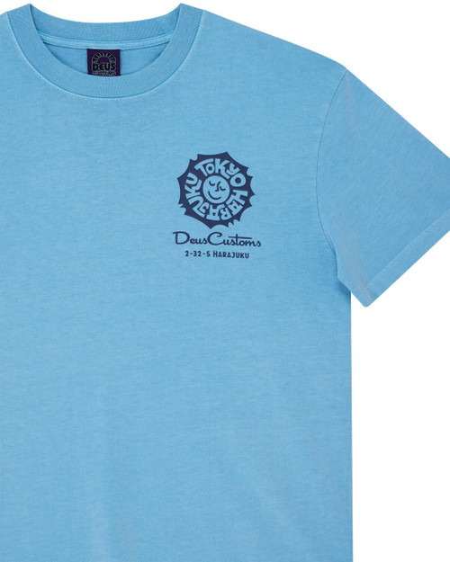 Deus Tokyo Address Tee -26 - Bonnie Blue