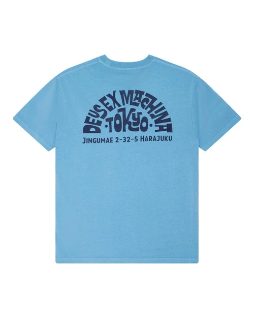 Deus Tokyo Address Tee -26 - Melon Red - Baffle Haus