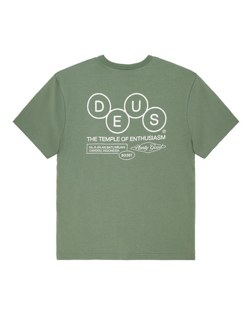 Deus Mechanism Tee - Loden Frost Green