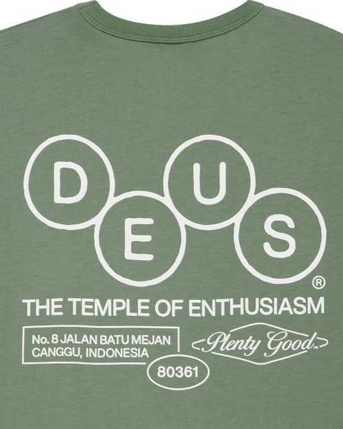 Deus Mechanism Tee - Loden Frost Green
