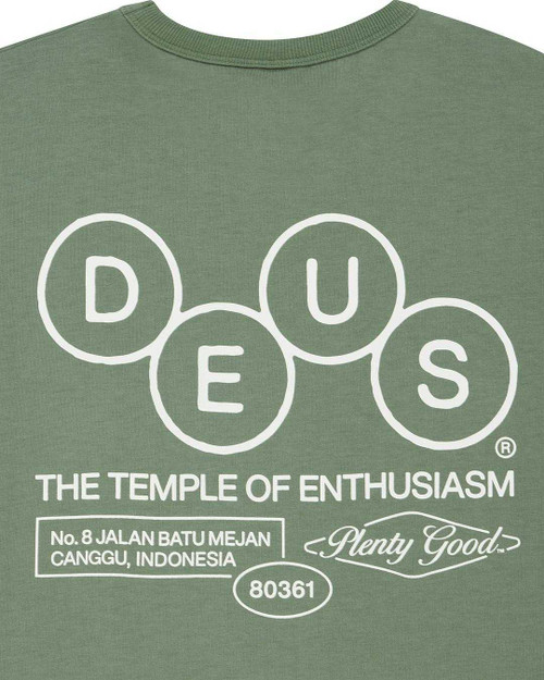 Deus Mechanism Tee - Loden Frost Green