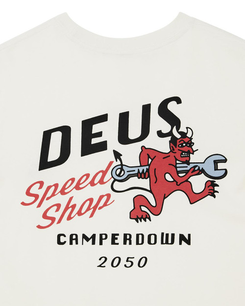 Deus Dogleg Tee - Dirty White