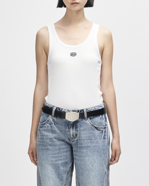 Deus June Shield Tank - Vintage White
